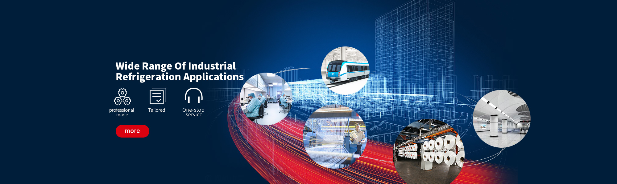 Jiangsu Jincheng Air Conditioning Engineering Co., Ltd., Industrial air conditioning, chemical fiber industrial air conditioning, chemical fiber industrial refrigeration, textile industry air conditioning, clean room refrigeration, ventilation ducts, cooling towers, freezer